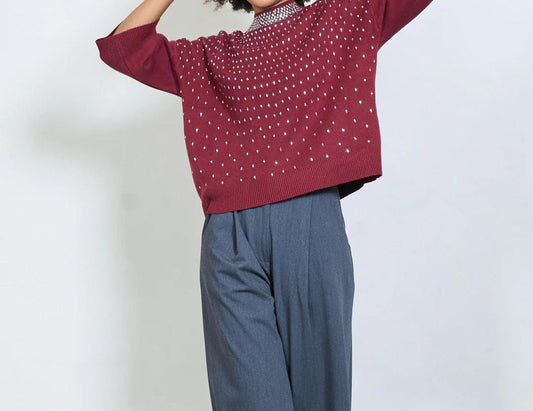 Maglia con applicazioni