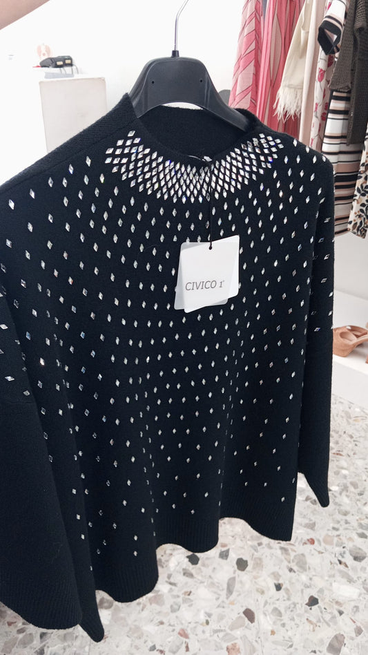 Maglia con applicazioni